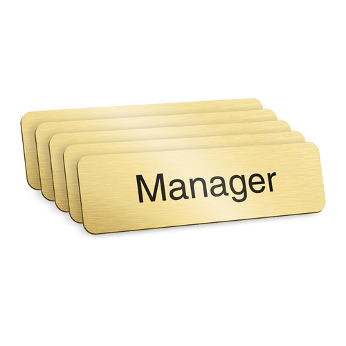 Manager badges gold - -,